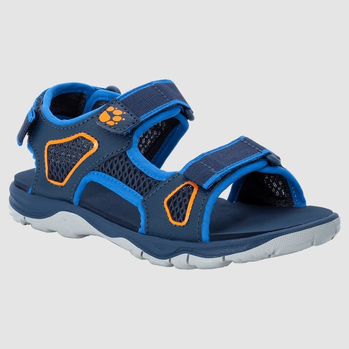 Jack Wolfskin Kids Taraco Beach Sandals Blue/Orange 832495FWC